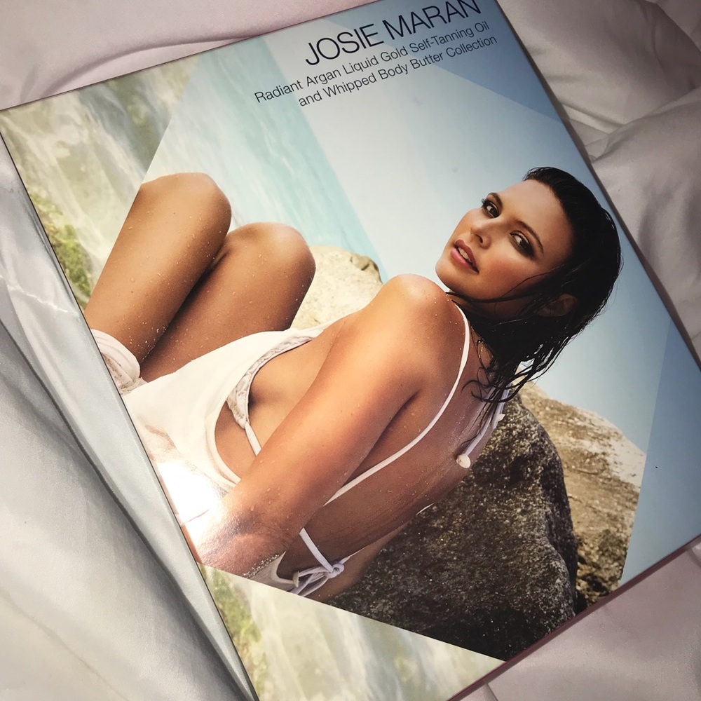 self tanning oil , cream , and mitt